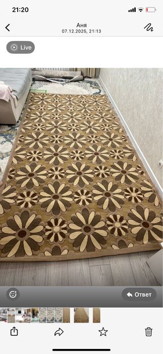 Ковры два коричневых и один голубой  , есть торг