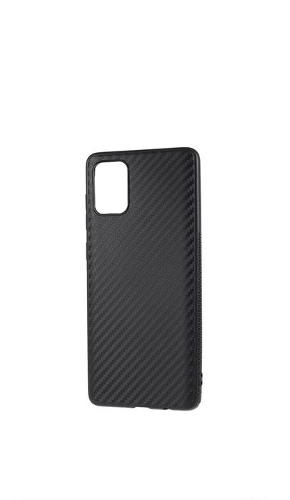 Samsung A71/A72/A51/A52/A53/A54/A55 Husa Slim Neagra Kevlar Look