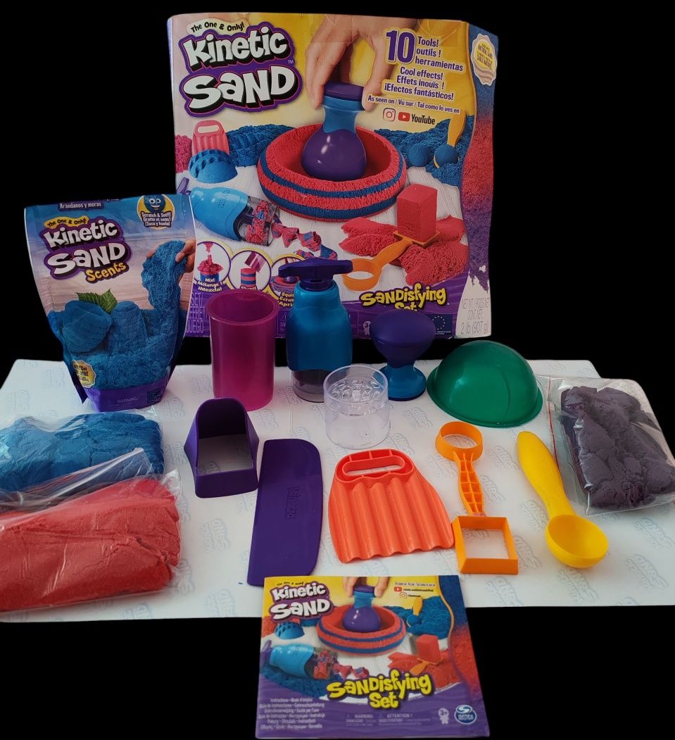 Комплект Kinetic Sand - Мега аксесоари + пакет пясък. Несъхнещ