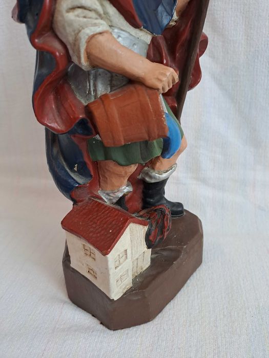 Sfantul Florian statueta lemn 35 cm