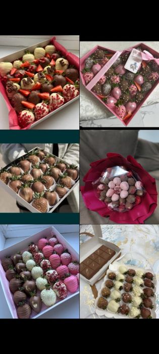 Клубника в шоколаде Дубайский шоколад Подарок