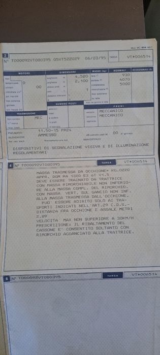 Remorcă tractor sistem basculare