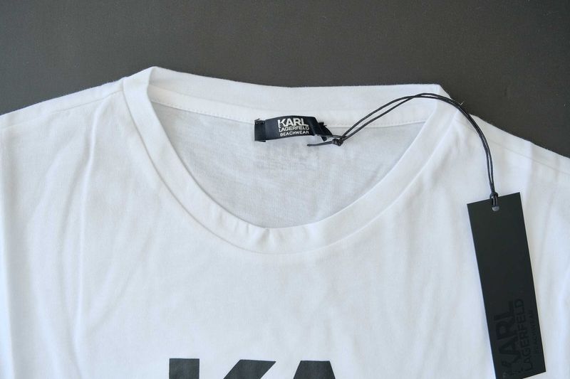 Промо KARL LAGERFELD-S/М/XL-Оригинална бяла мъжка тениска