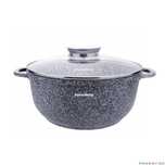 Cratita din aluminiu turnat cu strat de ceramica, marmorat, 6.8L,