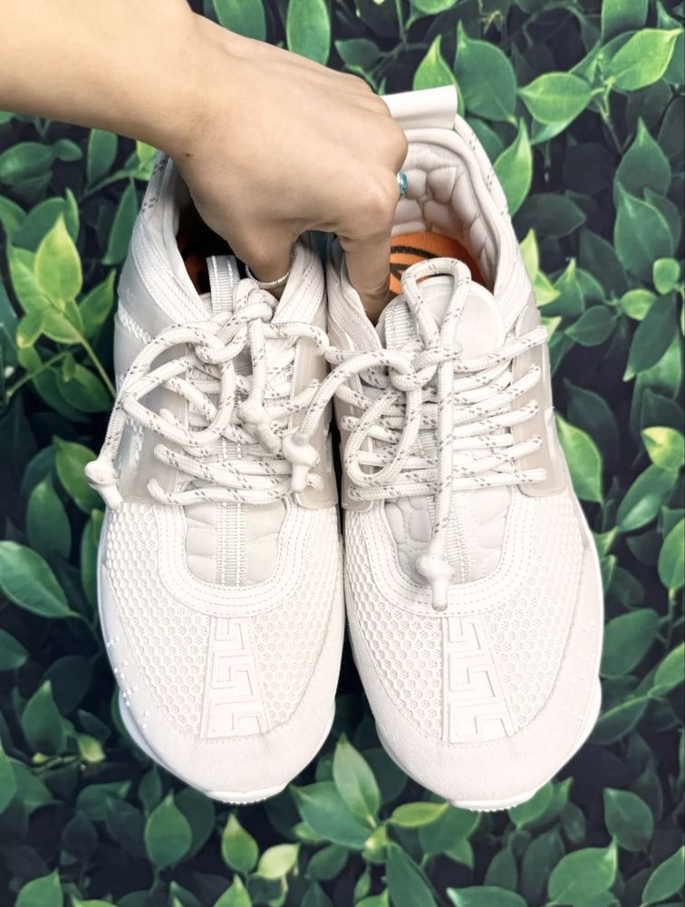 Versace Chain Reaction Triple White 40 (fit 40-41)