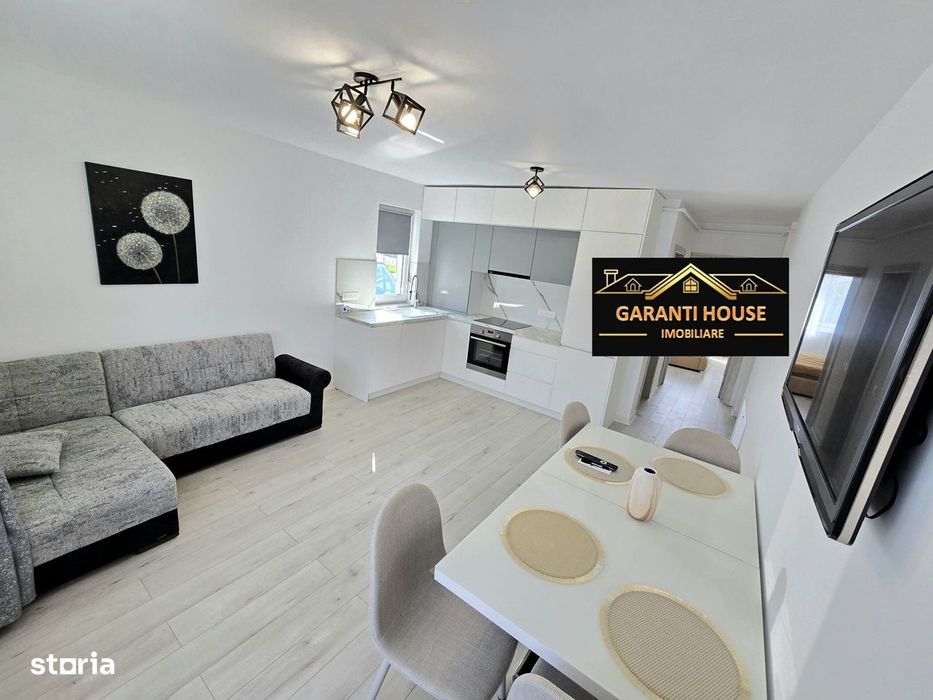 Bloc nou, apartament cu 3 camere, 2 parcari, mobilat, 470€/Luna