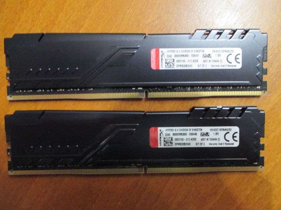 Памет Kingston HYPERX FURY 32GB (2x16GB) DDR4 3200MT/s