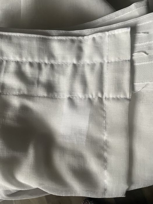 Perdea Triplu Voal Ivoire, Material Plin Ca Textura,