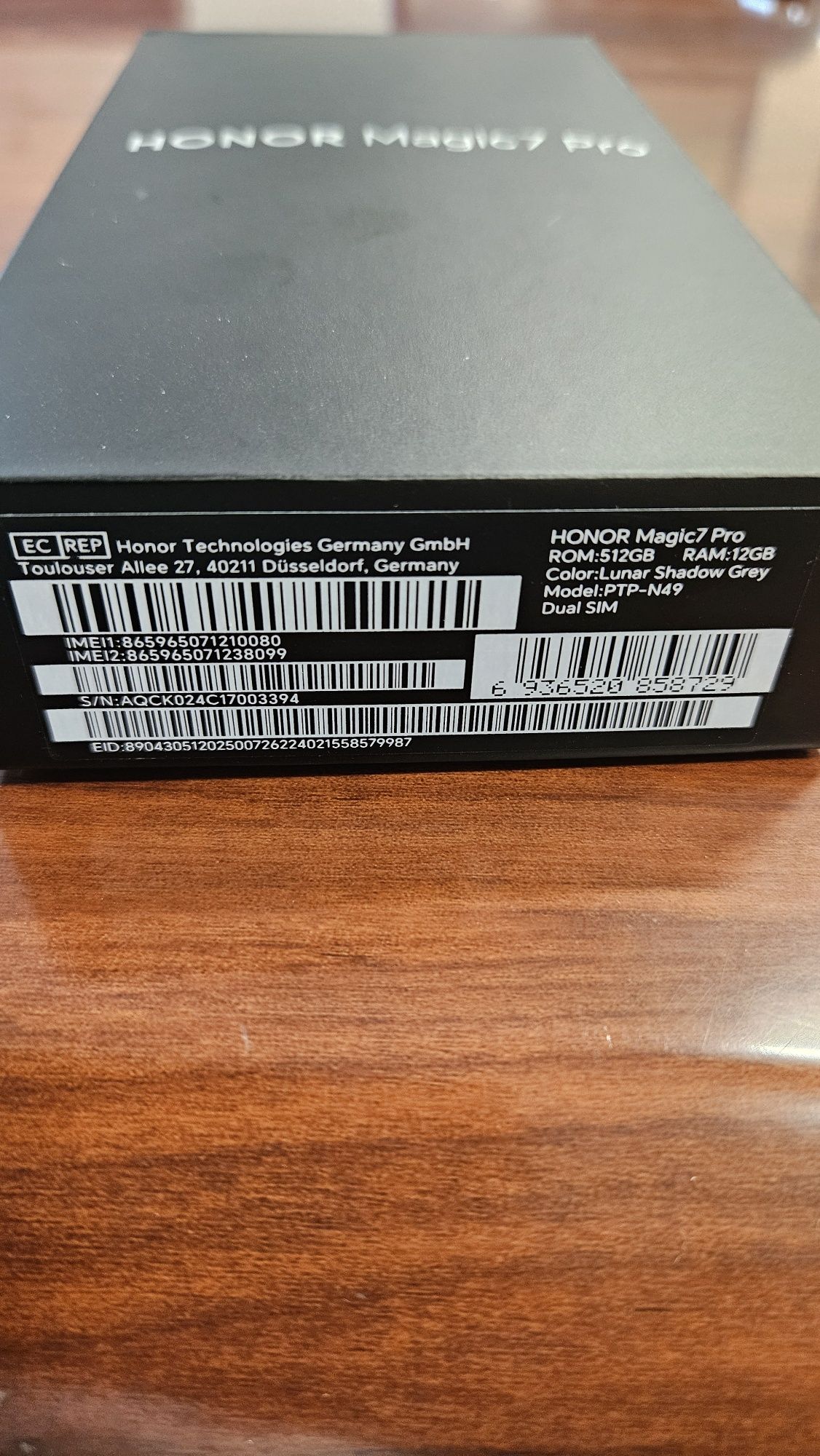 Honor Magic 7 Pro, 12 GB, RAM 512 GB, Lunar Gray-като нов с гаранция
