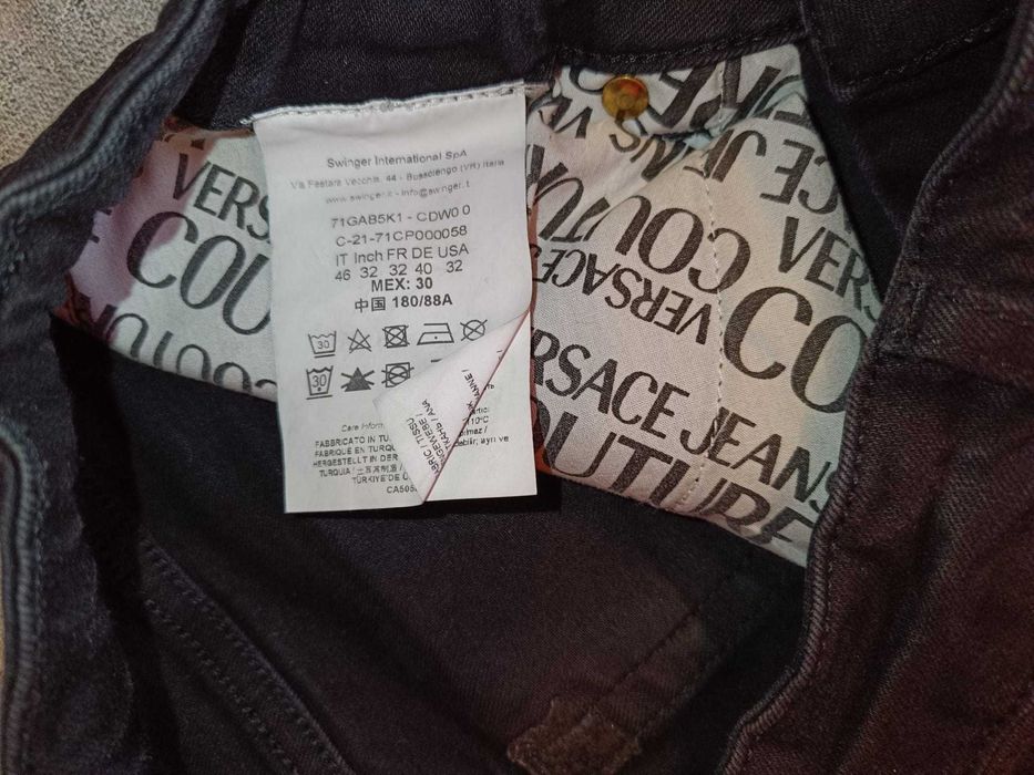 Blugi Versace Jeans Couture | Marime USA 32 Slim Fit Barbati