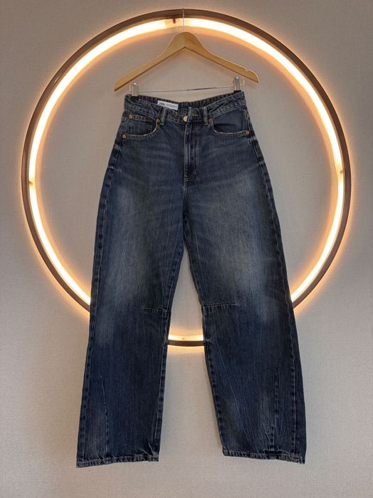 Zara Mid waist balloon дънки