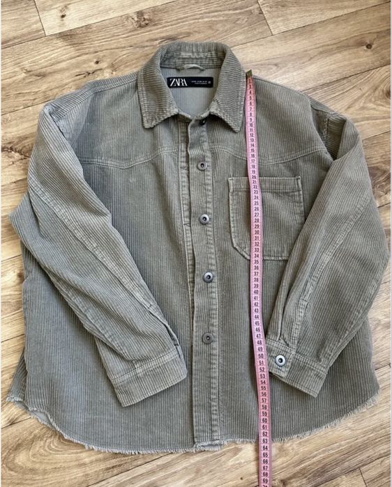 Kurtka rubashka Zara velıvet xaki svet