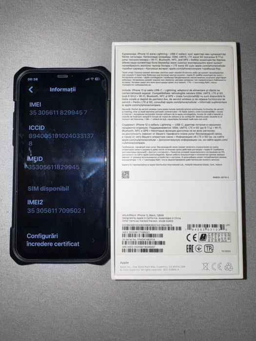 iPhone 12 black 128gb