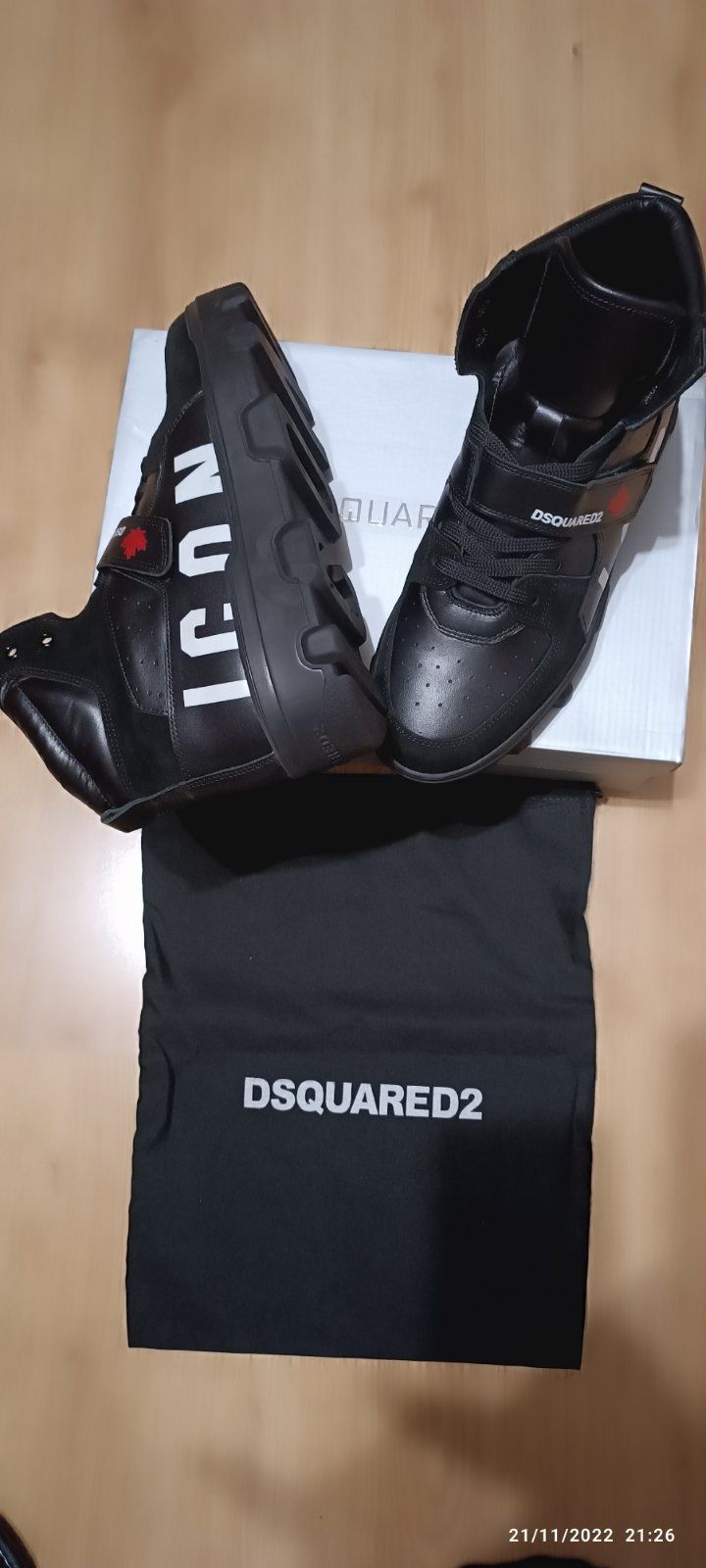 DSQUARED2-Оригинални Мъжки Обувки от Естествена кожа.