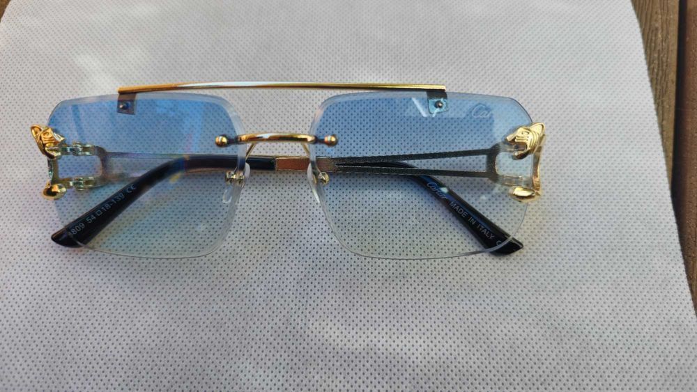 Ochelari de soare Cartier lentila albastra
