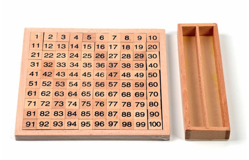 Дървена Монтесори математика от 1 до 100 всички дървени играчки