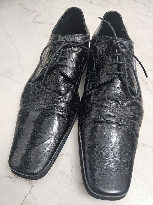 Pantofi din piele naturala lacuita