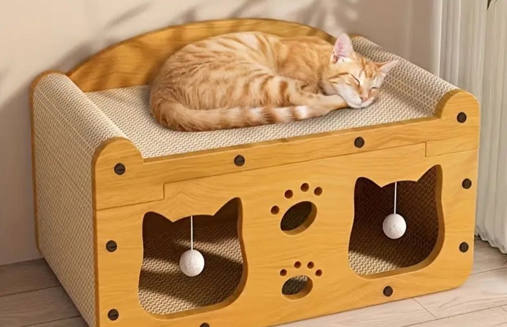 Котешка къща  с драскалка