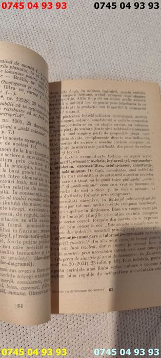 carte carti  cuvinte cu dificultate de scriere in limba romana