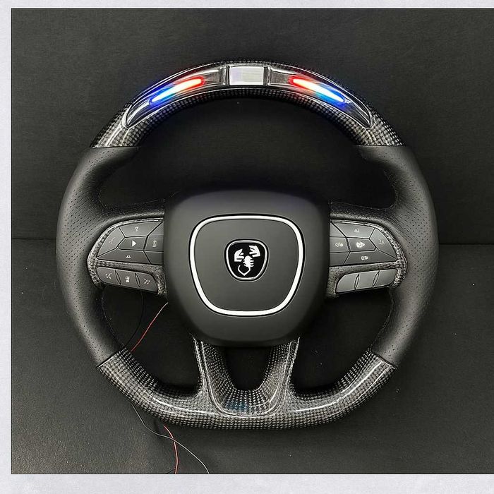 Карбонов спортен волан с LED за Dodge Charger / Challenger / Durango