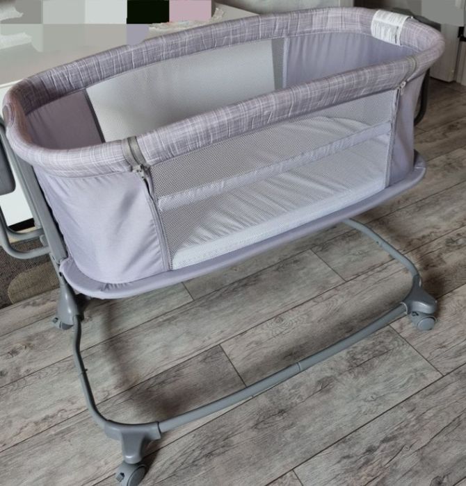 Люлька кровать, цвет серый