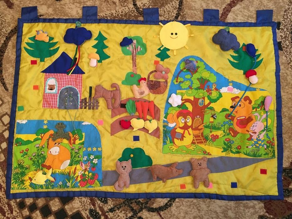 Мягкий развивающий коврик  Винни-Пух