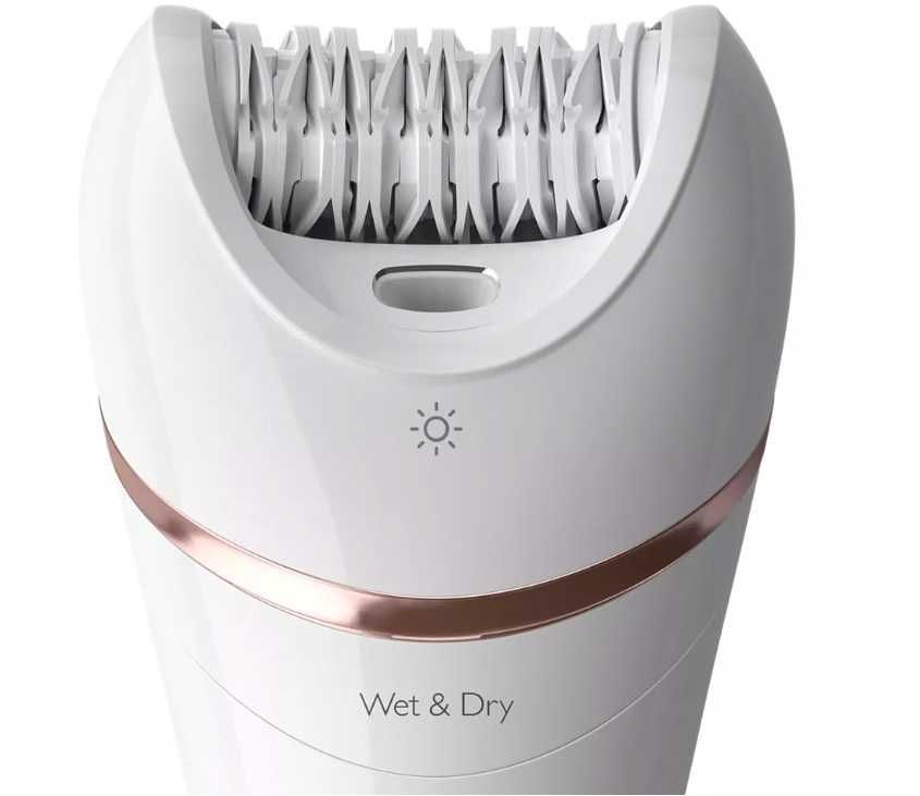 Епилатор Philips Seria 9000 BRE740/90, Суха/мокра кожа, 12 аксесоара