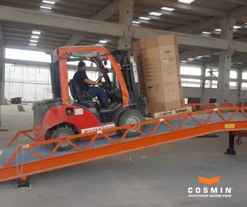 Rampă mobilă hidraulică încărcare descărcare TIR