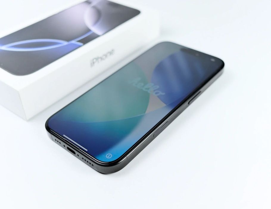 iPhone 16 Pro 1TB Black Titanium – като нов, гаранция до 2026 г
