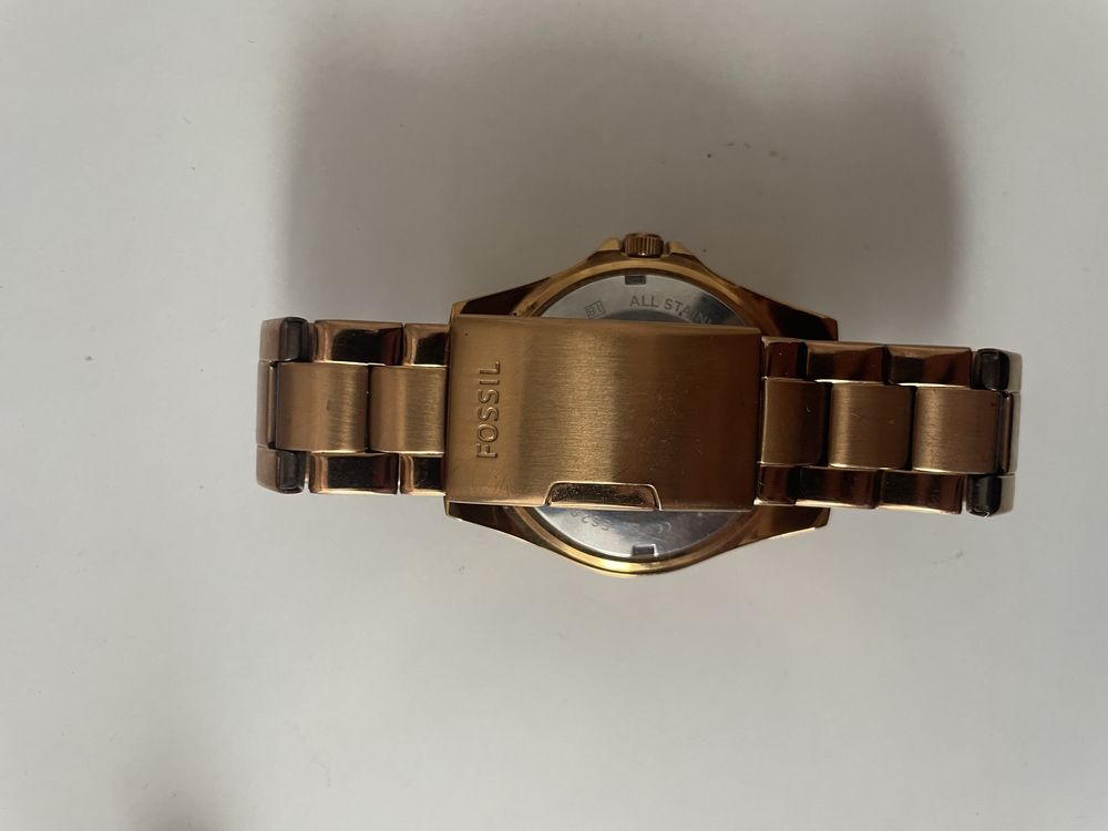 Оригинален дамски часовник Fossil ES2811 – розово злато, хронограф
