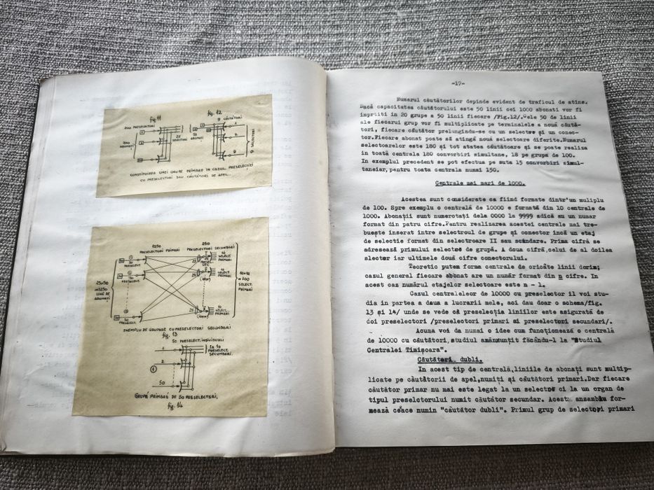 Proiect de diploma din 1945 la Politehnica Timisoara