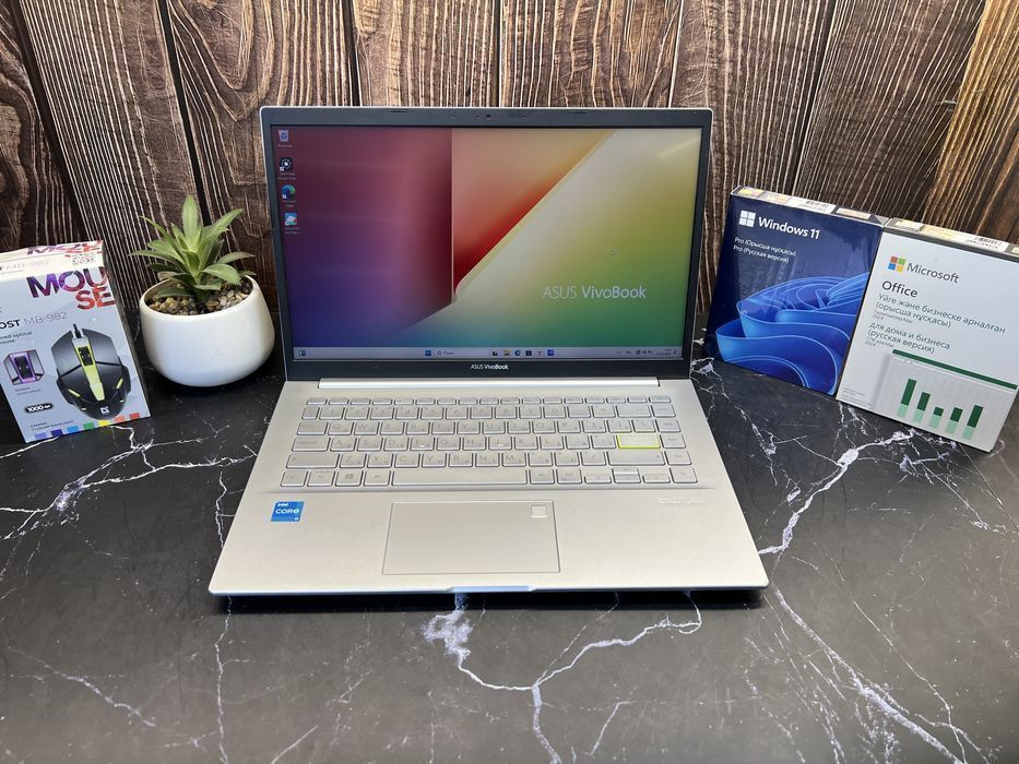 Ноутбук для работы ASUS VivoBook 14 | Core i3-1115G4 | 8GB | 256GB SSD