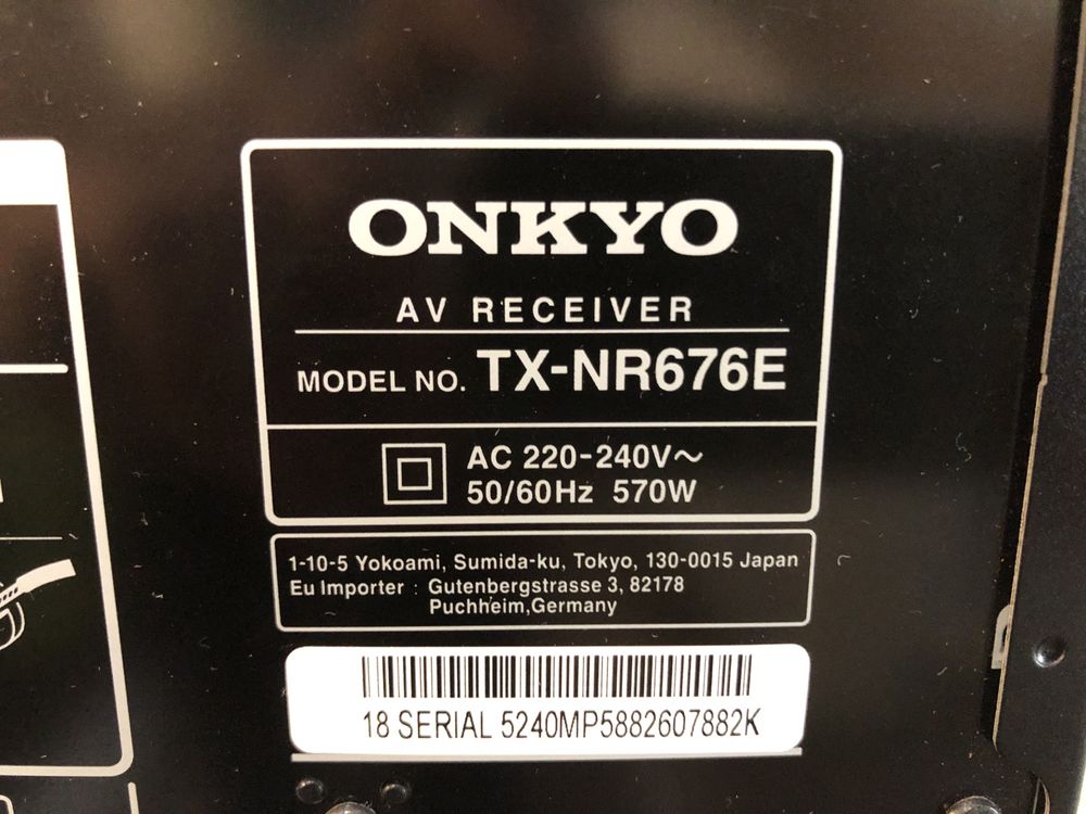 Като нов Onkyo TX-NR676e Bluetooth Wi-Fi