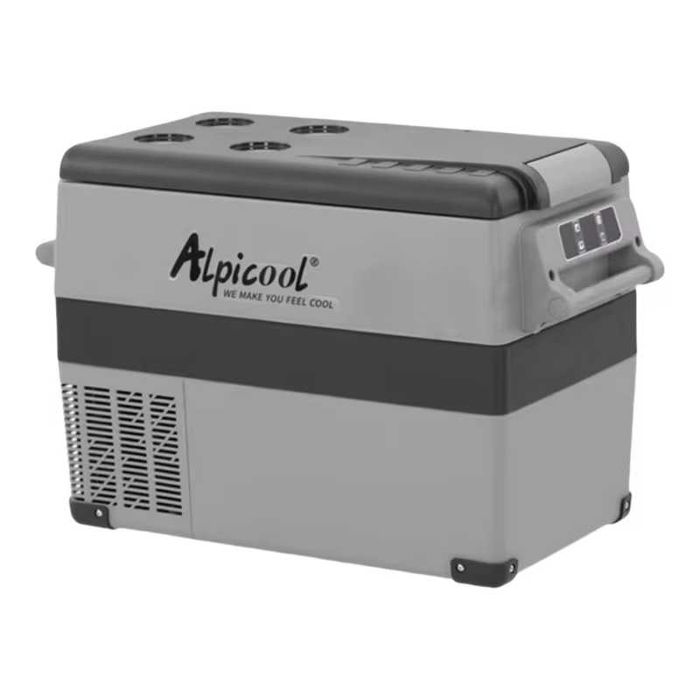 НОВ Преносим компресорен хладилник 45L 12V/24V/220V универсален фризер