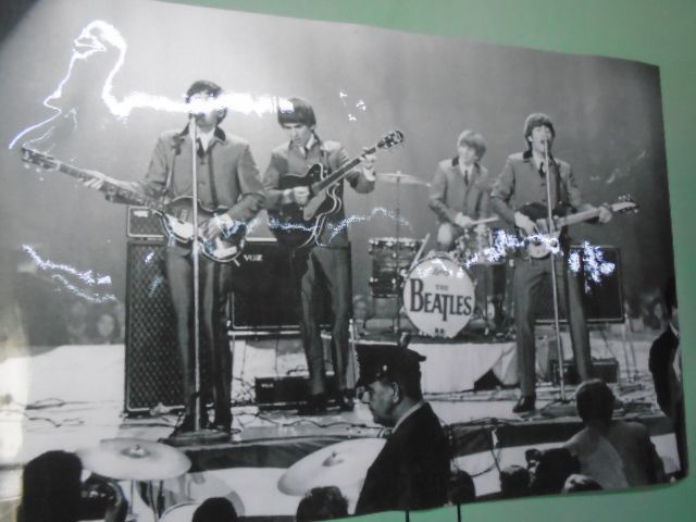 постер Beatles (черно-белый)