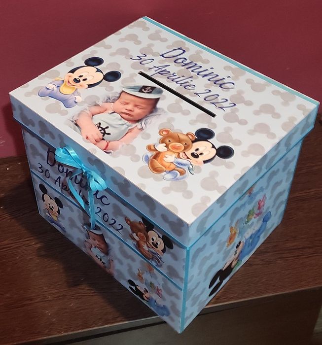 Cutie dar botez - Mickey