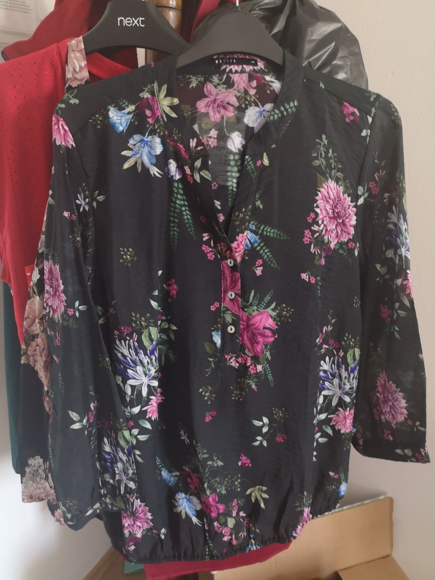 Bluza viscoza de vara floral Mohito