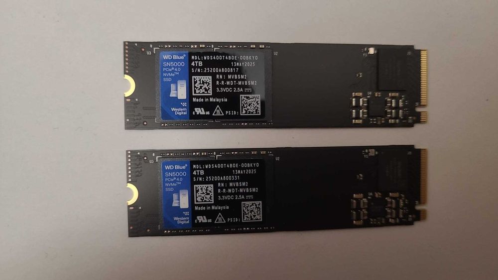 SSD WD Blue SN5000 de  4TB PCI Express 4.0 , noi  , consum mic