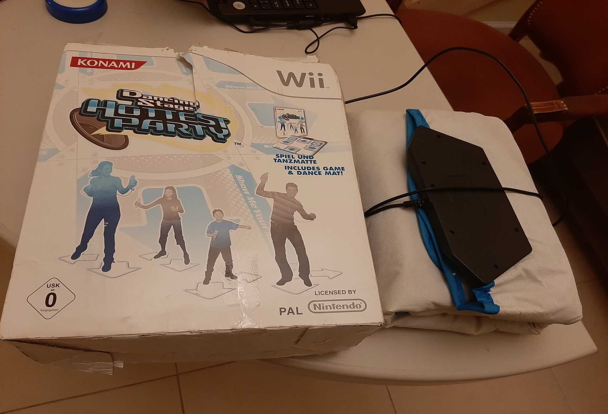 nintendo wii cu balance board +dance stage ddr  nunchuc jocuri etc.