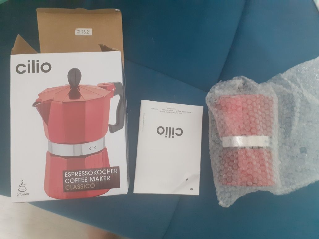 Гейзерная кофеврка немецкий бренд Cilio