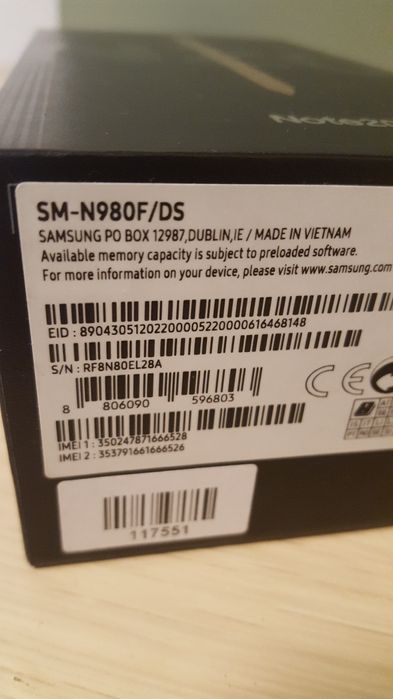 Оферта Samsung Note 20 8/256GB