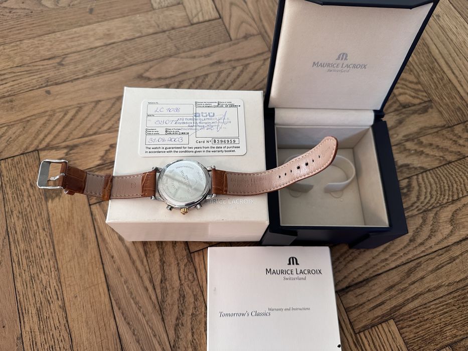 Maurice Lacroix Les Classiques – Aur/Oțel, Cronograf, Dată, Tahimetru