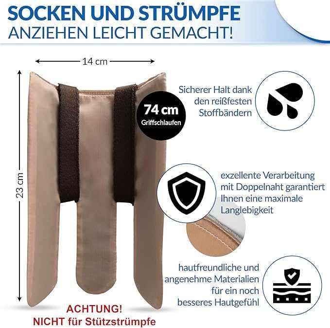 Обувалка за чорапи LIEBLINGS HELFER , Германия , 74см връзки, помощник