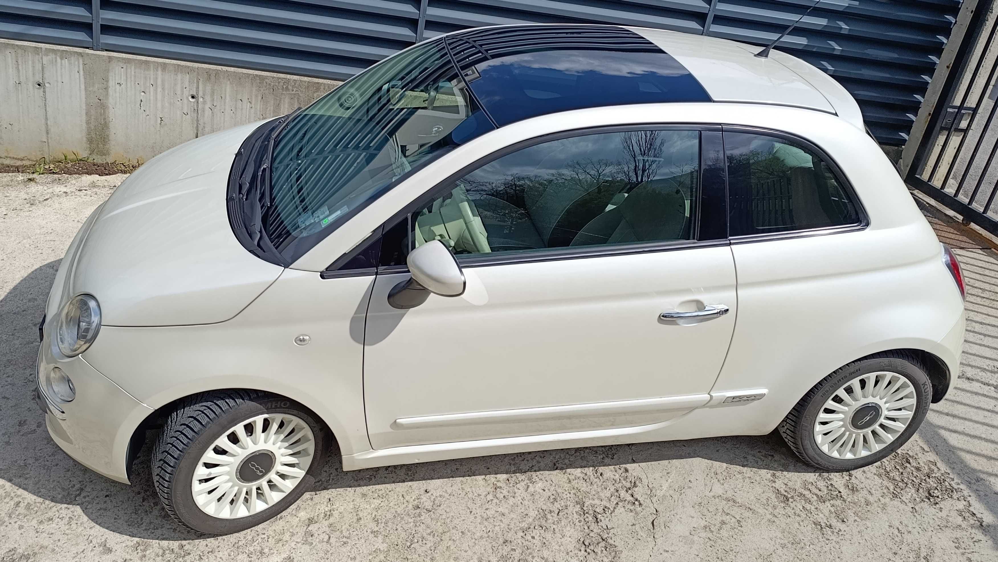 ФИАТ 500 1.4 100кс sport бяла перла