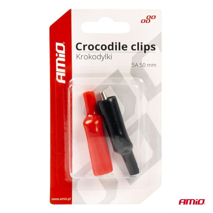 щипки тип крокодил 2броя 5a amio-03045