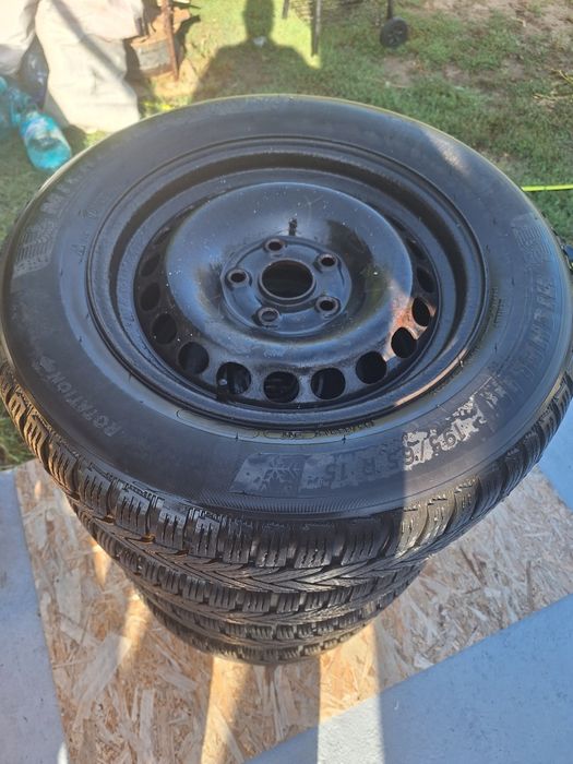 Jante skoda, wv 5x100,  196 65 R15 anvelope Michelin Alpine 6