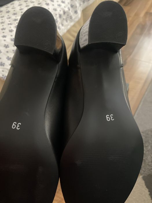 Pantofi negri piele naturala mar. 39