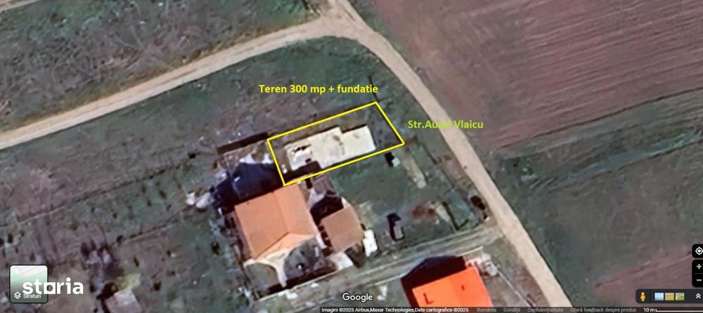Teren agigea de vanzare cu fundatie casa parter