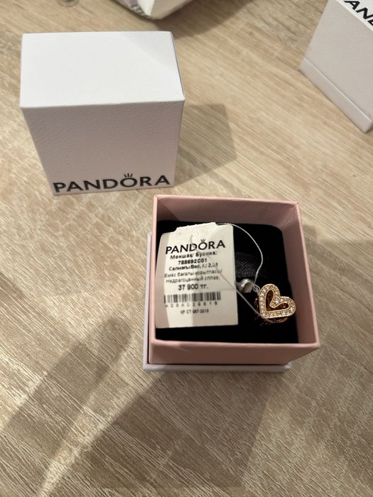 Новая !! РОЗОВЫЙ ЗОЛОТО Оригинал Пандора шарм