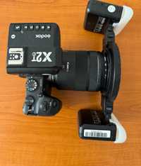 Canon RP + RF 24 - 105 + Godox MF12 Kit 2 x Blit Macro nou